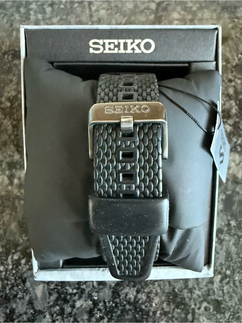 Seiko 5 Sports Automatic SRPE23 Black Dial Black With Papers, Box And Card